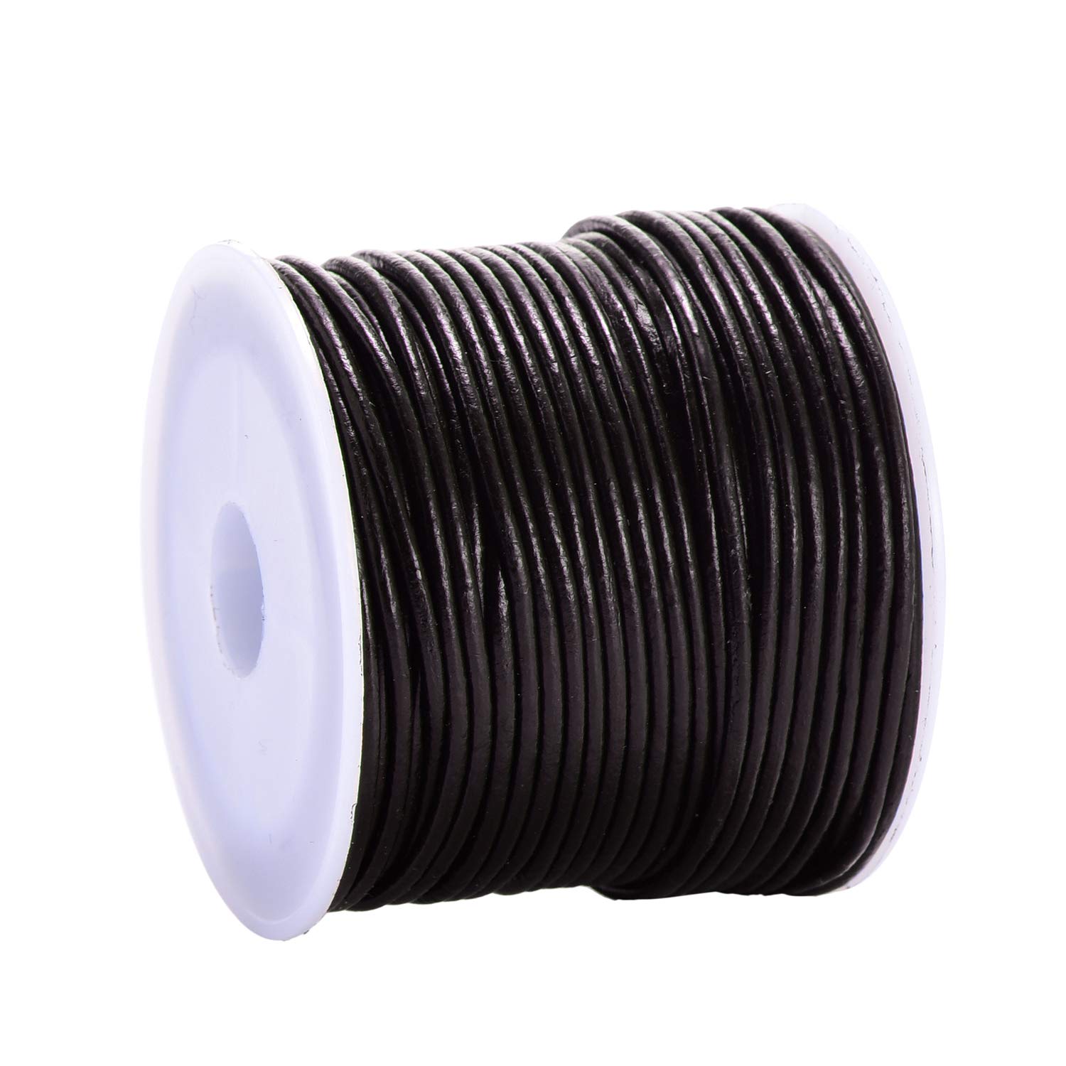 DonDon Leather Ribbon Brown DIY - 21.87 yd (20m) Length - 0.79 inch (0,2 cm)