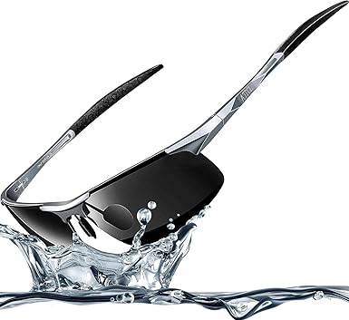 ATTCL Herren Polarisierte Treiber Glasses Sport Sonnenbrillen Al-Mg Metallrahme Ultra leicht
