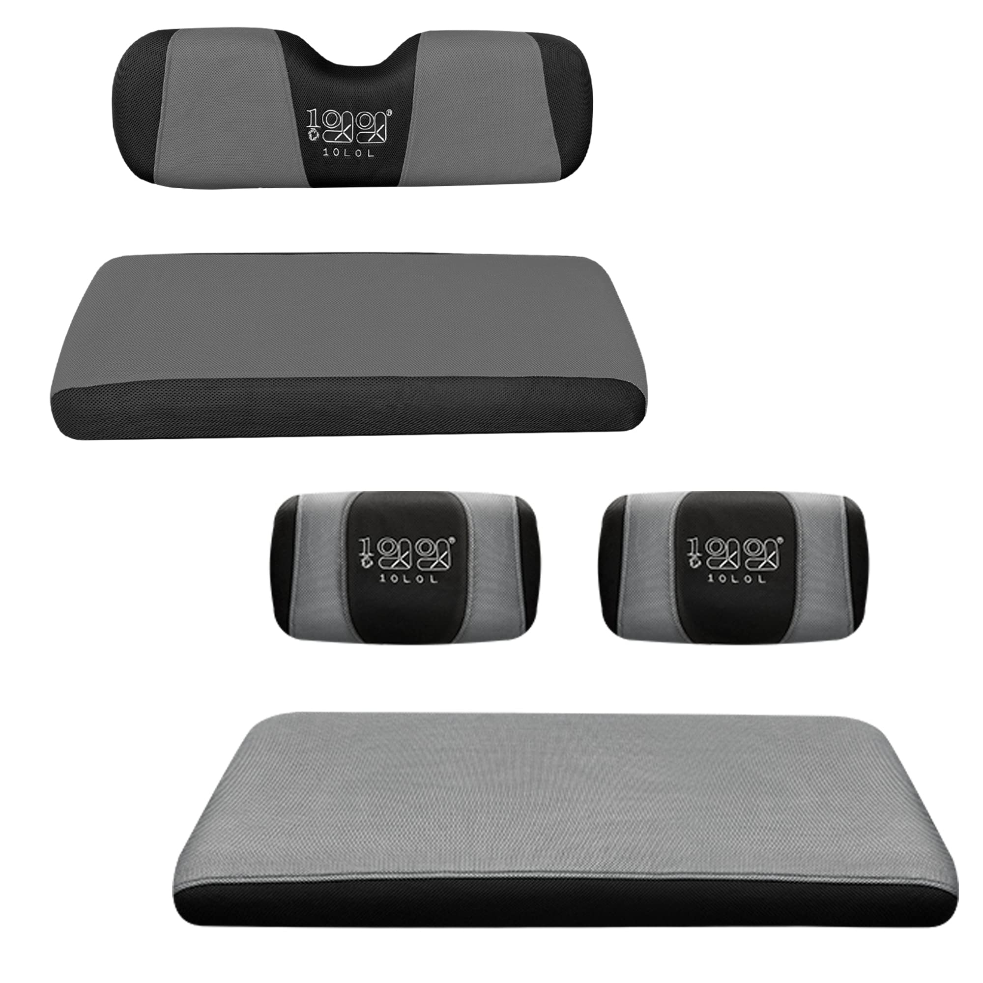 Photo 1 of 10L0L Golf Cart Front & Rear Seat Covers Full Set for Yamaha G2 G8 G9 G11 G14 G16 G19 G20 G21 G22 & Club Car DS Pre-2000, Tomberlin Emerge E2, for EZGO Marathon, Fits 4 Passenger Seat Golf Cart