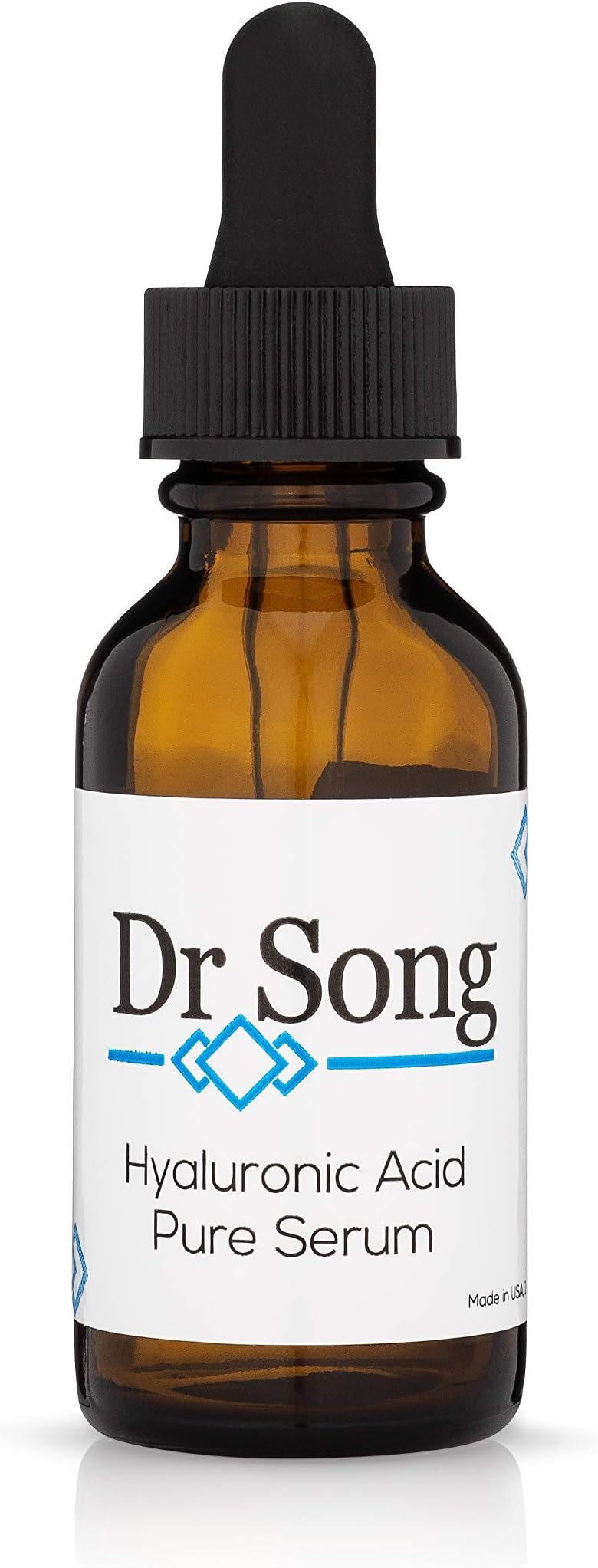 Dr Song Pure Hyaluronic Acid Serum for Face and Skin, 1 fl. oz, Anti-Aging Skincare Treatment with Moisturizing Hydration, Diminish Fine Lines and Wrinkles, Paraben Free