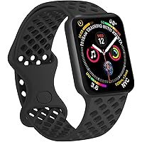 Luyi Sport Band Compatible with Apple Watch Band 38mm 42mm 40mm 44mm, Soft Silicone Replacement Strap for iWatch Series…