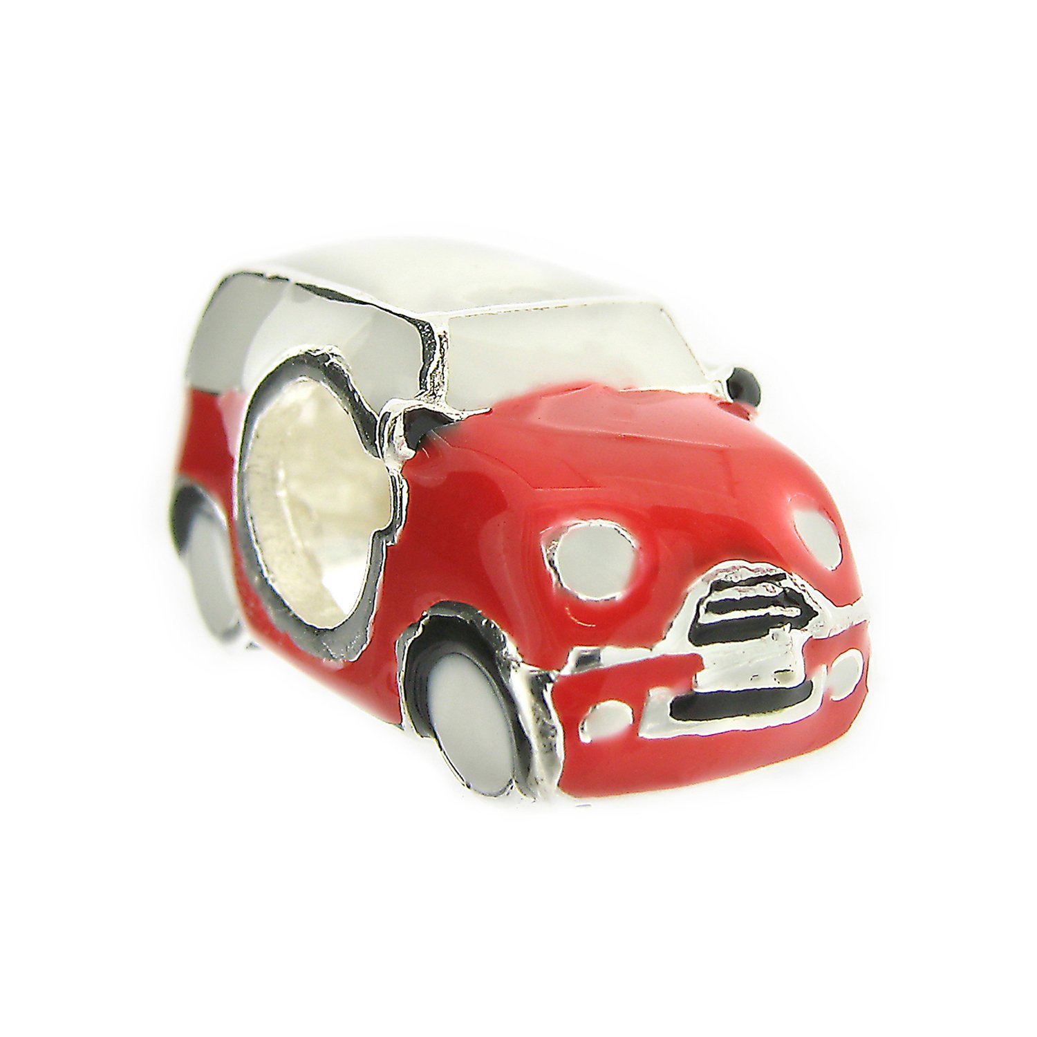 Truth Sterling Silver Red Car Charm Amazon.co.uk Jewellery