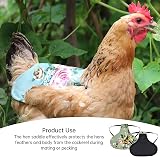Yunnyp 5pcs Chicken Saddle Hen Apron Soft Breathable Feather Protector Elastic view 4