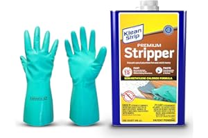 Klean Strip Premium Stripper Epoxy Polyurethane Varnish and Paint Remover for Wood Metal and Masonry- Engine Paint Remover- Furniture Stripper-Available with Centaurus AZ Flexible Putty Knife-1 QT