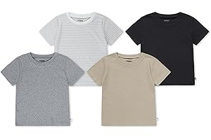 HUGGIES Unisex-Baby 4-Pack Basic T-Shirt