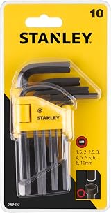 STANLEY Hex Key Allen L Wrench Set 10Pc 1.5-10mm Metric Tools 0-69-253 view 5