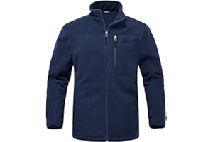 Rdruko Men's Fleece Jackets Full Zip Lightweight Outdoor Hiking Jackets Winter Coats