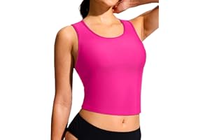 Soothfeel Tankini Tops for Women Racerback High Neck Swim Top Only Removable Padded Modest Bathing Suit Top No Bottom