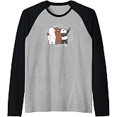 We Bare Bears Selfie Raglan Baseball Tee