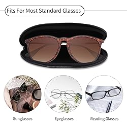 Hion 2Pack Eyeglass Case Sunglasses Soft Pouch with