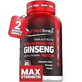 Herbtonics Korean Red Panax Ginseng 1500mg - Energy