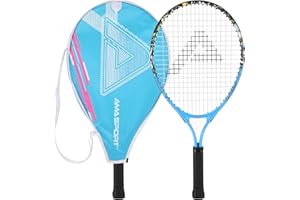 LITIAN Kids Tennis Racket for Boys & Girls Aged 2-12 - Multi-Color & Style Youth Tennis Racket for Beginner, Includes 420D Nylon Shoulder Strap Bag