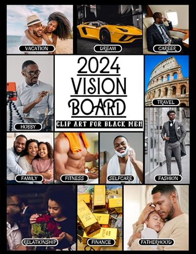 Vision Board Clipart Book 2023 For Men, Women, Young Adults
