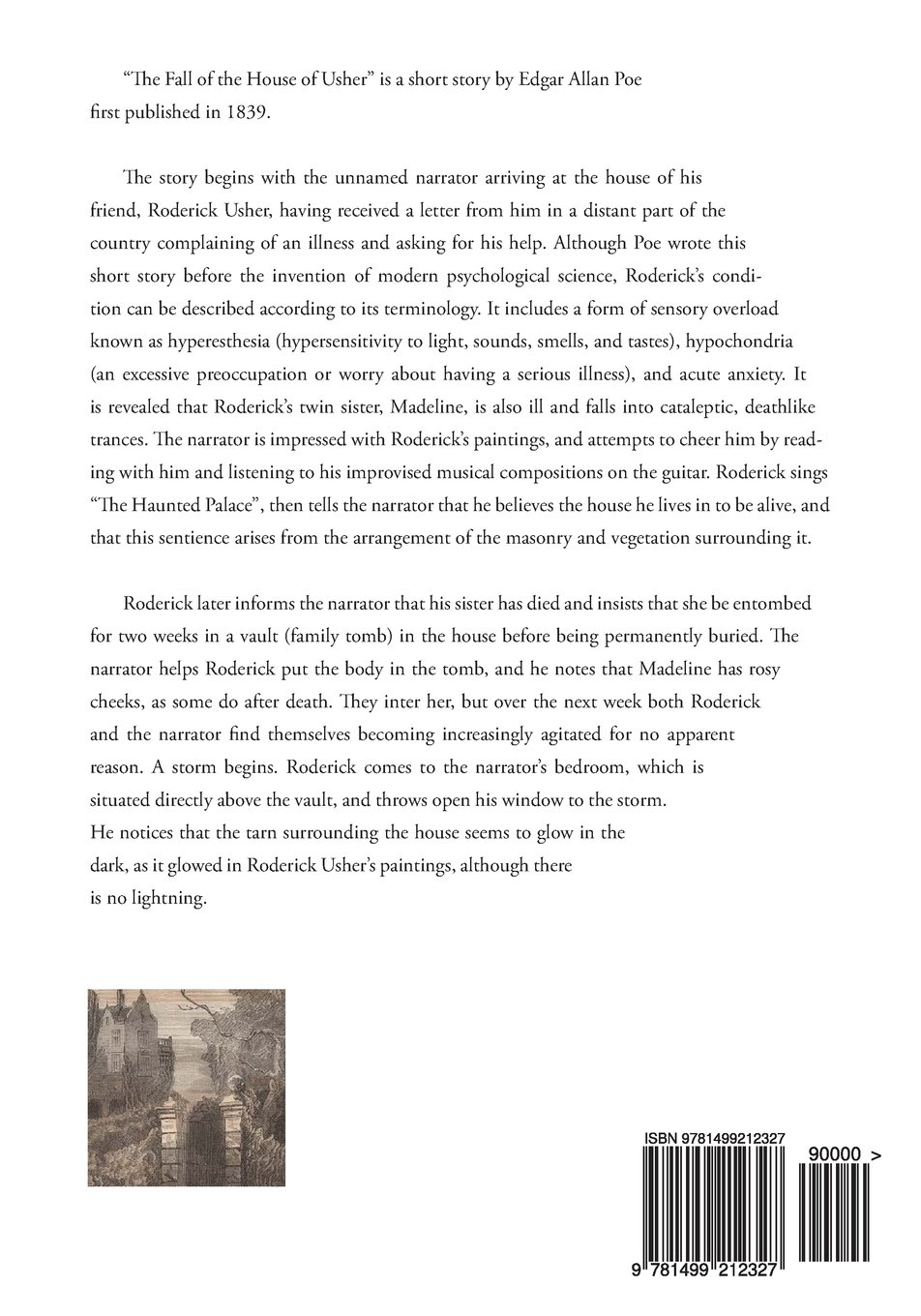 🎉 Describe roderick usher. “The Fall of the House of Usher” and “The