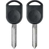 Vurkcy 80 BIT Transponder Ignition Car Key, 4D-63 H84 H85 H92 Replacement for Ford F-Series Expedition Escape Explorer Focus Mustang Ranger Taurus, New Uncut, 2Pcs