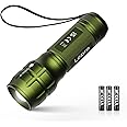 Lighting EVER LED Flashlights High Lumens, Small Flashlight, Waterproof, Adjustable Focus Flash Light for Outdoor, Emergency, AAA Batteries Included