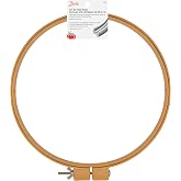 Dritz 3202 Plastic No-Slip Quilting Hoop, 12-Inch | Unique Interlocking Design, Holds Fabric Firmly in Position, Strong &amp; Durable