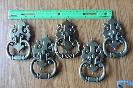 Amazon Com 5 Bronze Brass Drawer Pulls Antique Hardware For