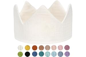 ONE 1 year old Baby Fabric Crown - headband for birthday party sitter 12M cake smash photography prop (Gauze Crown)