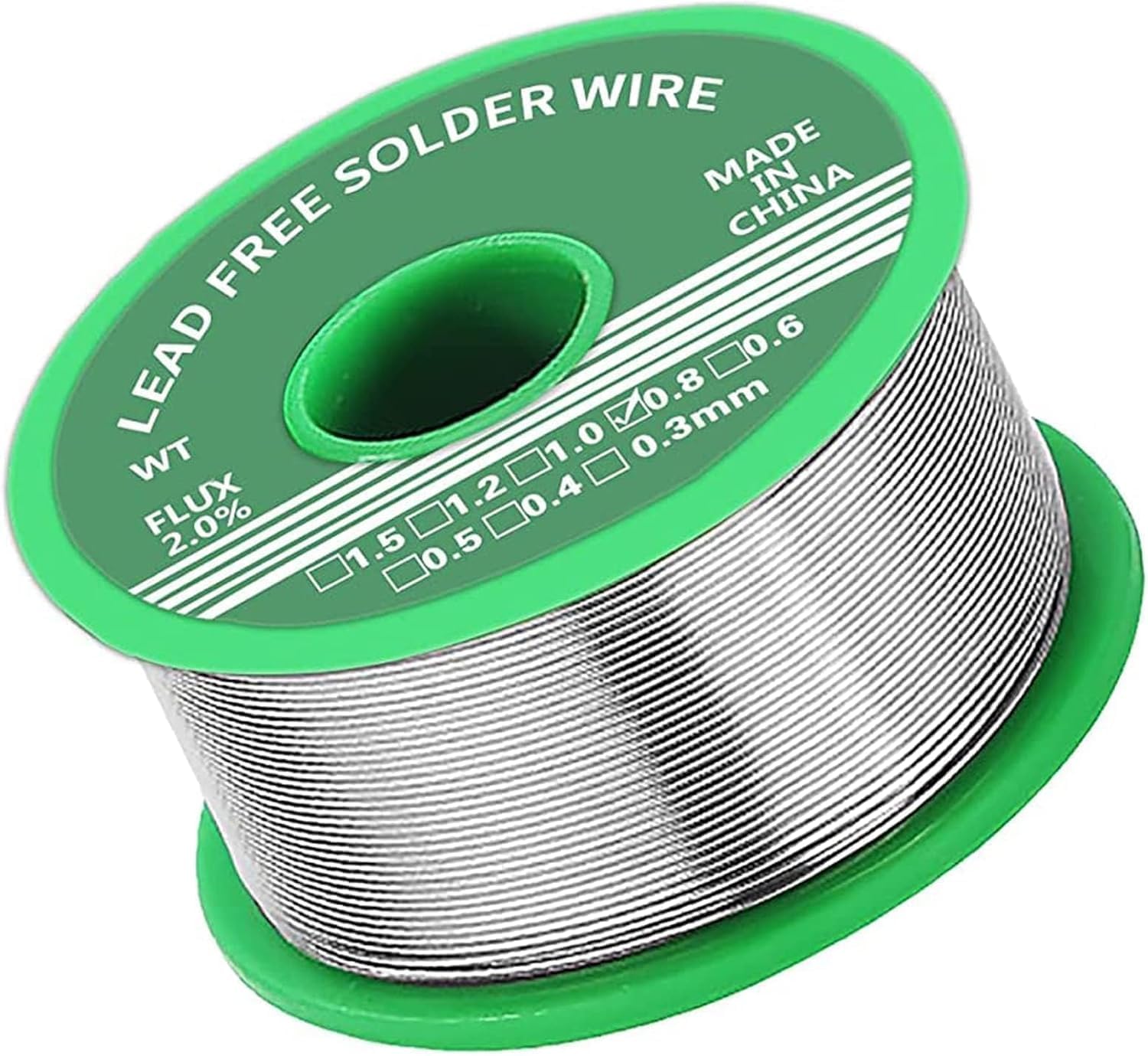 0.8mm 30g Solder Wire, Soldring Flux Rosin Core Solder Wire, Low Melt Solder Tin Wire for Electrical Soldering Electronic Components Repair and DIY