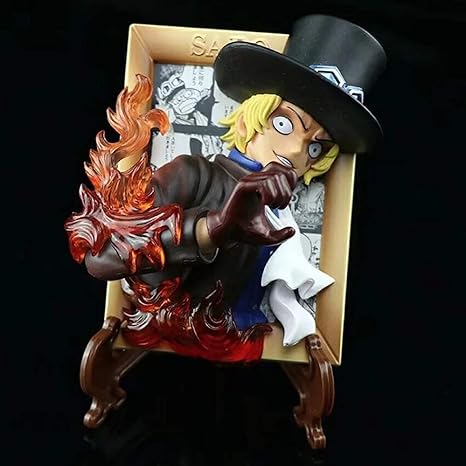 Amazon Co Jp スロビスワンピースアニメ3d絵画モデルおもちゃルフィエースサボpvcフィギュア子供のための子供たちの日の贈り物 Diy 工具 ガーデン