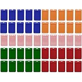 50 Pieces Sliding ID Badge Holder, Card Protector, ID Card Case for Work ID, Name Card, Business Card