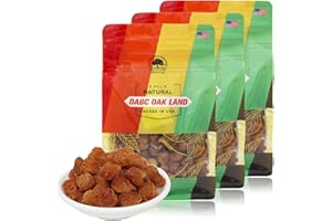 Dried Longan Dried Fruit, DABC OAK LAND High nutrition, High vitamin, Snack Food, American packaging Drieds Longan, 泰國桂圓幹/龍眼乾 3 Pounds,3Bags