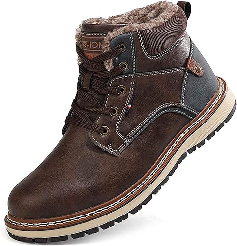 Amazon イグル 防水 ブーツ レースアップ スノーブーツ メンズブーツ カジュアル ワークブーツ ショートブーツ スノーシューズ メンズ 保暖 防寒靴 冬用 綿靴 カジュアル ウォーキングシューズ 防滑 アウトドアシューズ 雪靴 通学 通勤 イグル クライミング