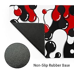 aportt Red Black White Mouse Pad Anime Cool