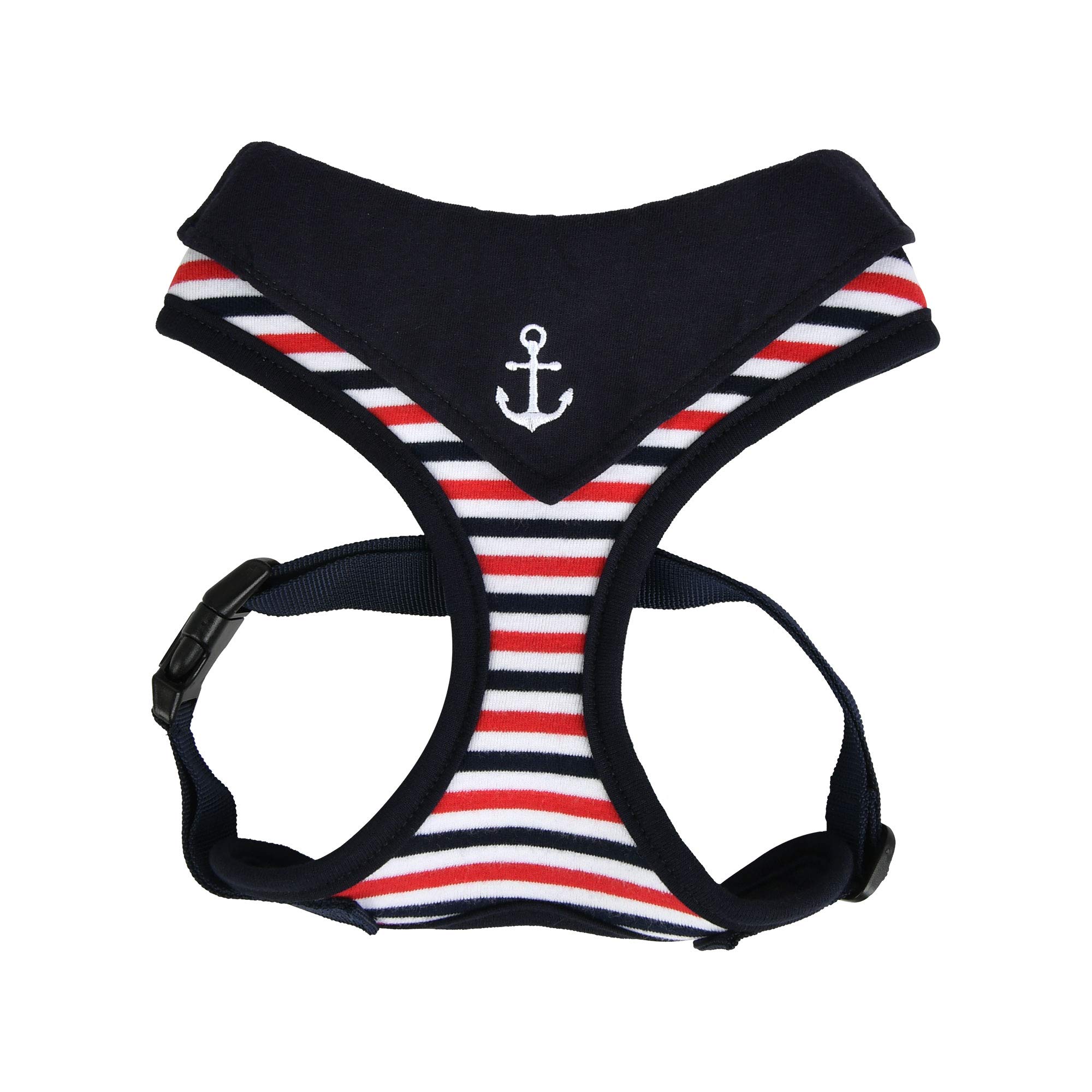 Puppia Seaman Harness A, Navy, L Dog Harness
