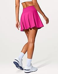 SANTINY 14" Tennis Skirt Golf Skorts with Pockets