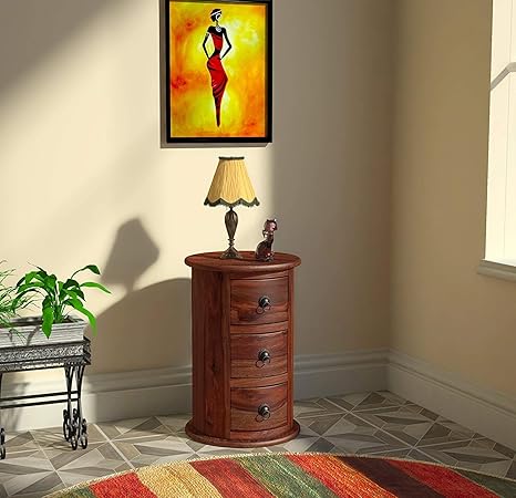 Driftingwood Solid Wood Round Dressers And Chests Of 3 Drawers