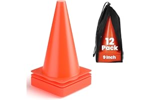 GHB Soccer Cones for Training Disc Soccer Sport Training Field Marker Agility Cones for Traffic, Basketball, Coaching, Practi
