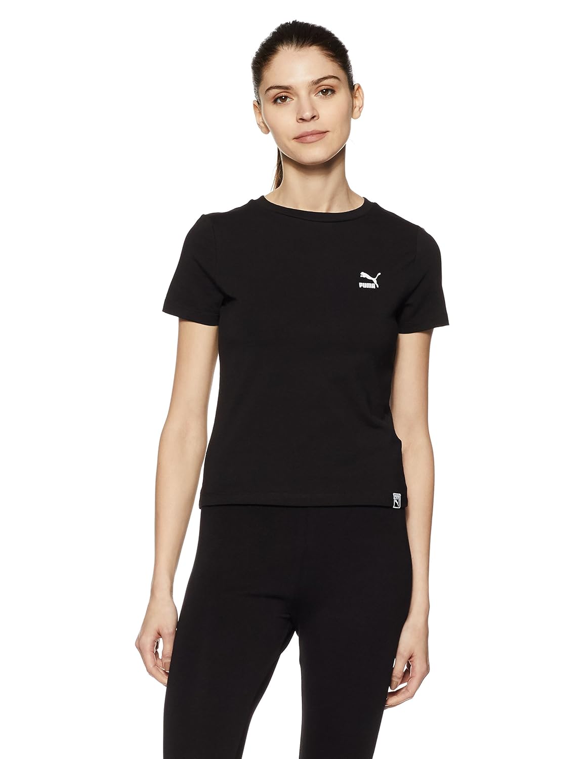 puma women's plain slim fit t-shirt