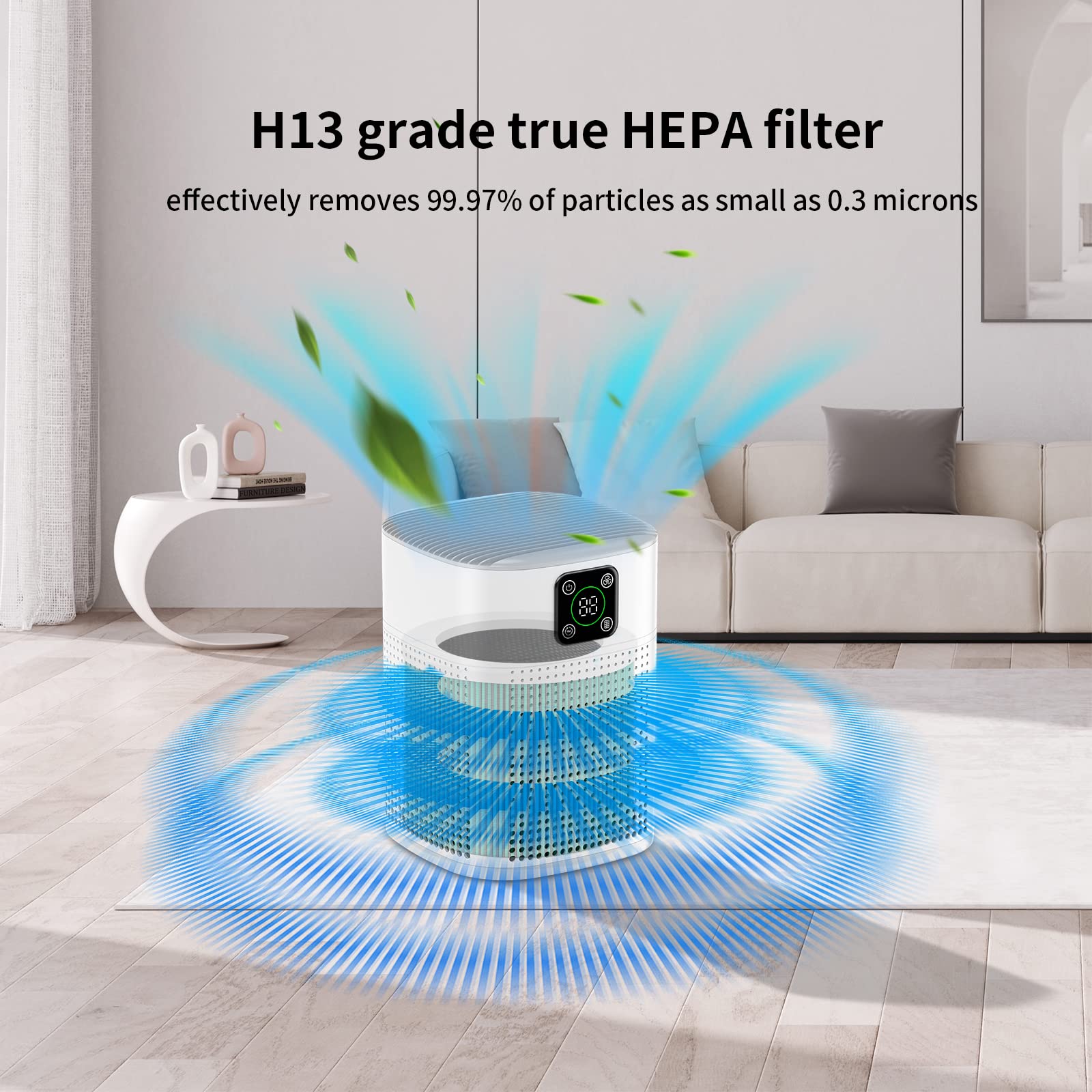HY1800/pro Air Purifier Filter, Honeyuan Genuine Filter, 3-in-1 True HEPA, Air Purifier Replacement Filter for Pet Bedroom Smell