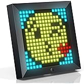 Divoom Pixoo - Pixel Art Digital Picture Frame with 16x16 LED Display APP Control - Cool Animation Frame Wall/Desk Mount for 