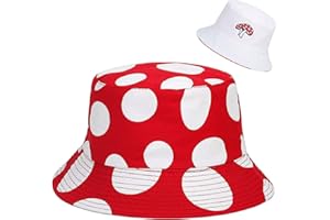 Malaxlx Unisex Bucket Hat Beach Sun Hat Aesthetic Fishing Hat for Men Women Teens, Reversible Double-Side-Wear