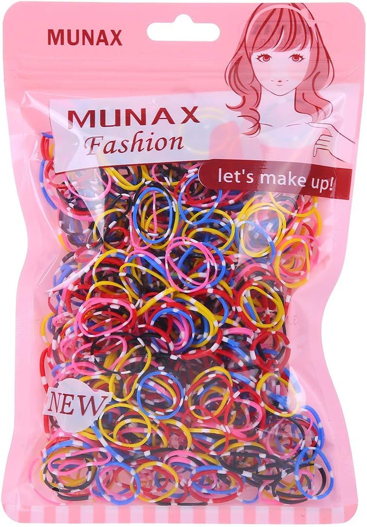 Multi Candy Color Baby Girl's Kids Hair Holder Hair Tie Elastic Rubber Bands (1000pcs small Muti-color 4)