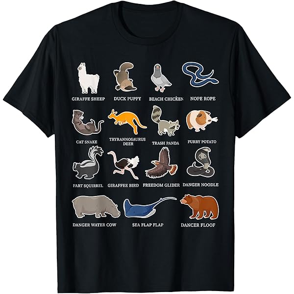 Amazon.com: Animals Of The World Funny Better Names T Shirt T