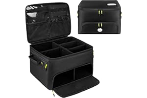 Golf Trunk Organizer, 2 Layers Waterproof Car Golf Locker Storage Bag with Ventilated Compartment for 2 Pairs of Shoes, Golf 