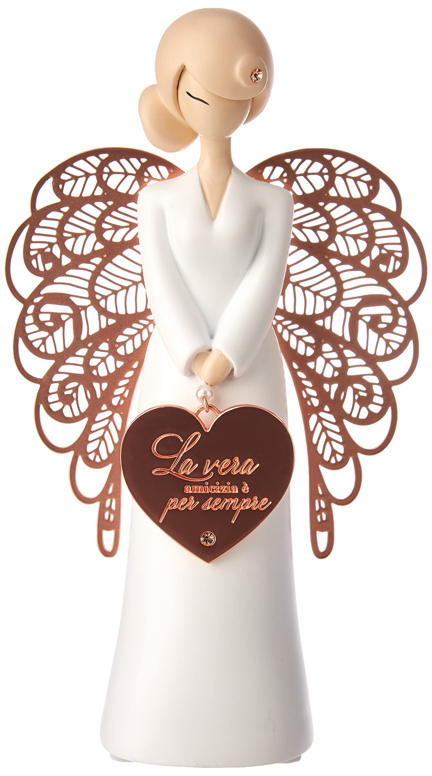 You Are An AngeI Angel Figurine, Ceramic, White, 15.5 cm