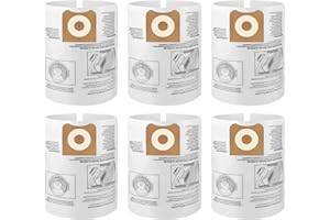 6 Packs A Fable 16 and 20 Gallon Wet/Dry Vacuum Collection Bags replace for Craftsman、shop vec and riged CMXZVBE38749, Universal Vacuum Filter Bags
