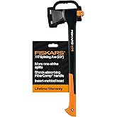 Fiskars X17 Splitting Axe, Tree Branch Cutter and Wood Splitter (23.5-Inch Axe) with Shock-Absorbing Handle