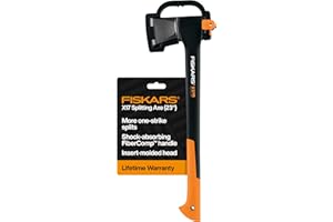 Fiskars X17 Splitting Axe, Tree Branch Cutter and Wood Splitter (23.5-Inch Axe) with Shock-Absorbing Handle