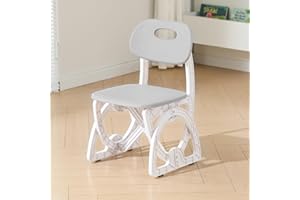 LUUYOUU Adjustable Kids Chair 3 Level Height Adjustable Kid Chair Sturdy Children's Chair for 2-10 Years Old Suitable for Family Home Classroom Kindergarten Indoor use with a Max Weight of 220LB(1PCS-Grey)