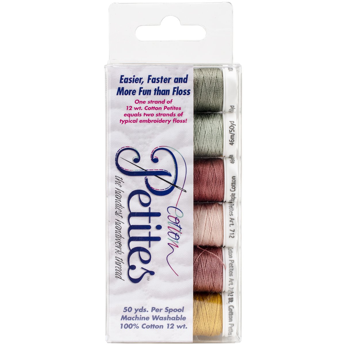 Sulky Sampler 12wt Cotton Petites 6/Pkg-Porch Welcome Rosewood Manor Assortment