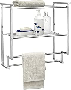 estantes de baño de metal