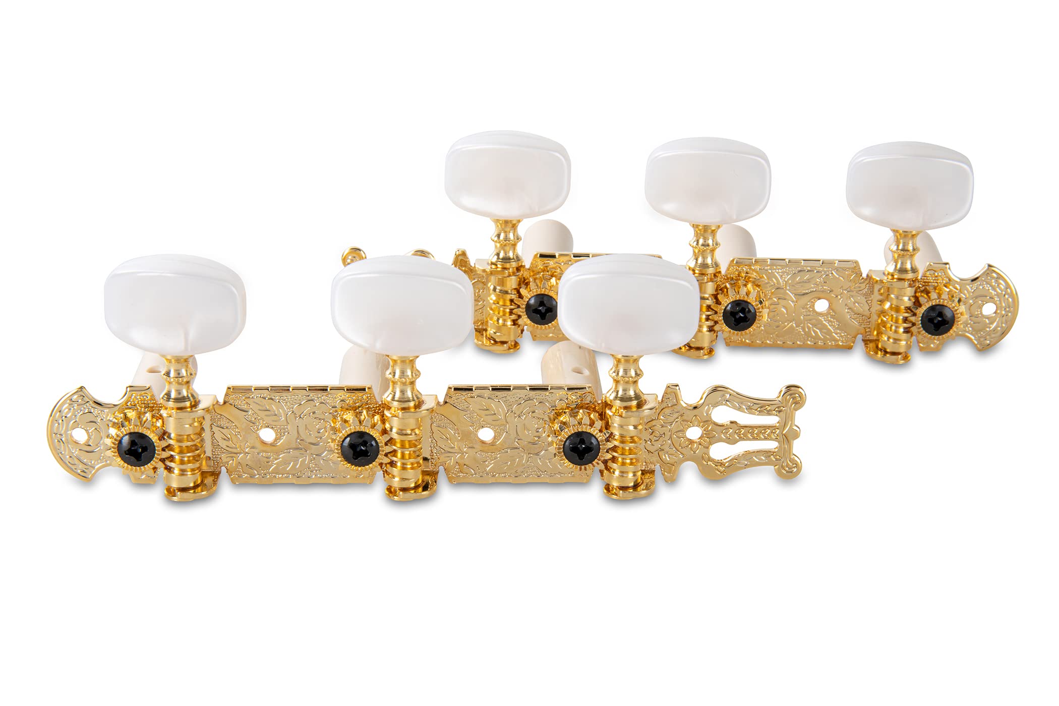 GEWA machine heads Classical guitar Set, Marbled acrylic buttons