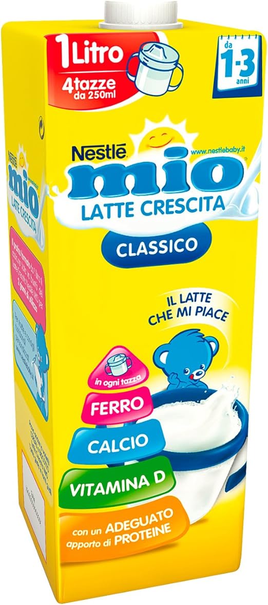 Nestlé Mio Latte per la Crescita per Bambini da 1 a 3 Anni, 1 l Amazon