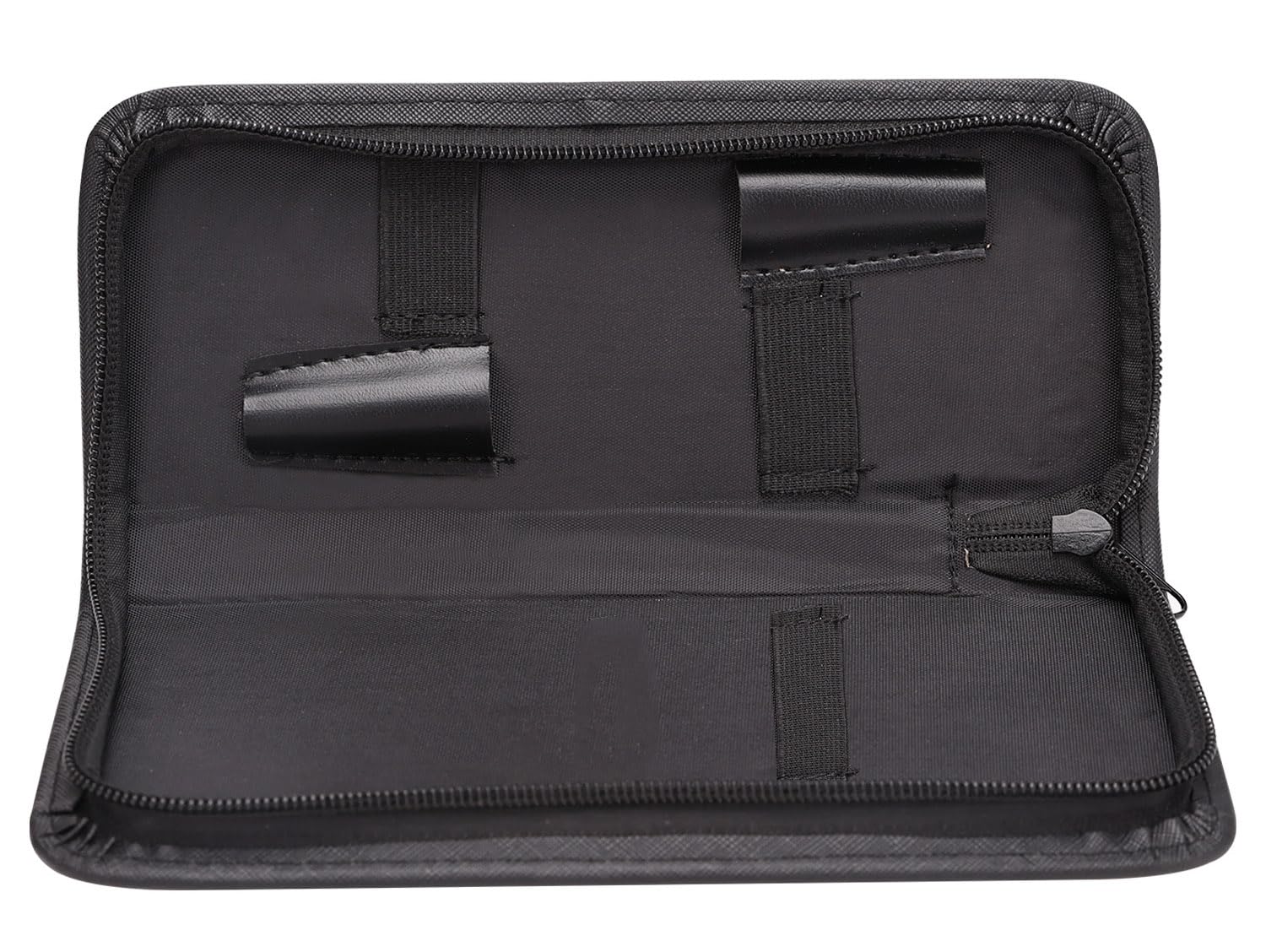 mvrople Salon Hair Scissor Bag, Hairdressing Scissors Pouch Tool Holster Bag Comb Scissors Storage Holder Case for Stylist Barber PU Leather Zipper kit Box